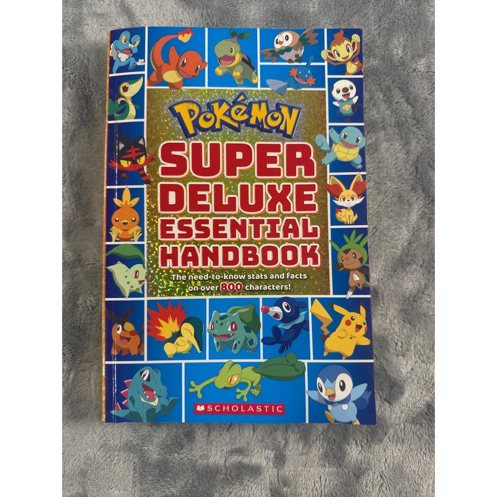 Pokemon Super Deluxe Essential Handbook Scholastic Over‎ 800 Characters Guide